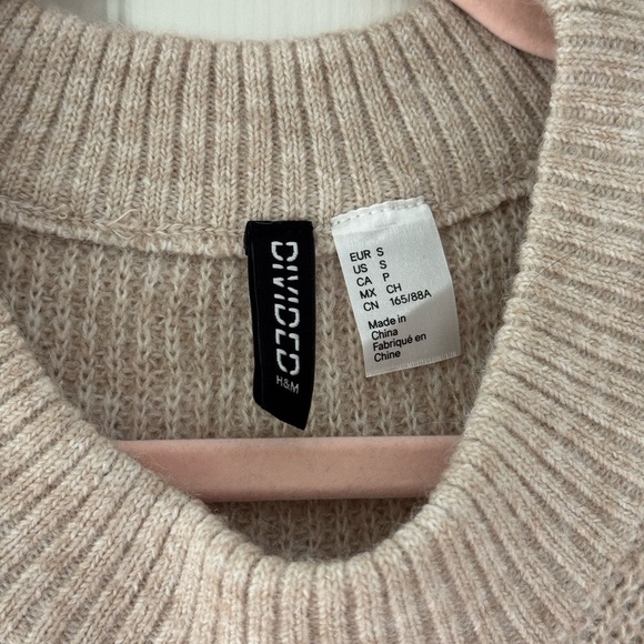 H&M Light Beige Crew Neck Sweater Dress - Picture 2 of 4